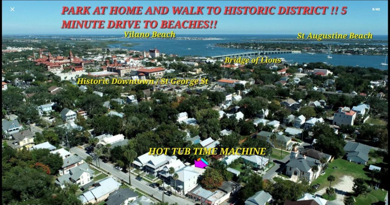 Hot Tub- 80'S Arcade- Pool Table- Historic Downtown- 7 Car Parking Vila St. Augustine Exterior foto